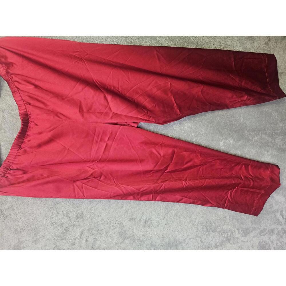 Brand New- A New Day Comfortable Red Satin Pajama Pants W/Pockets Size XL